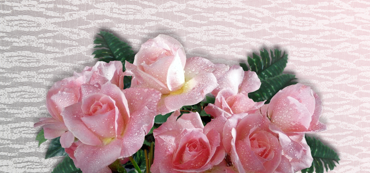 P 064 Bouquet Of Roses Pink